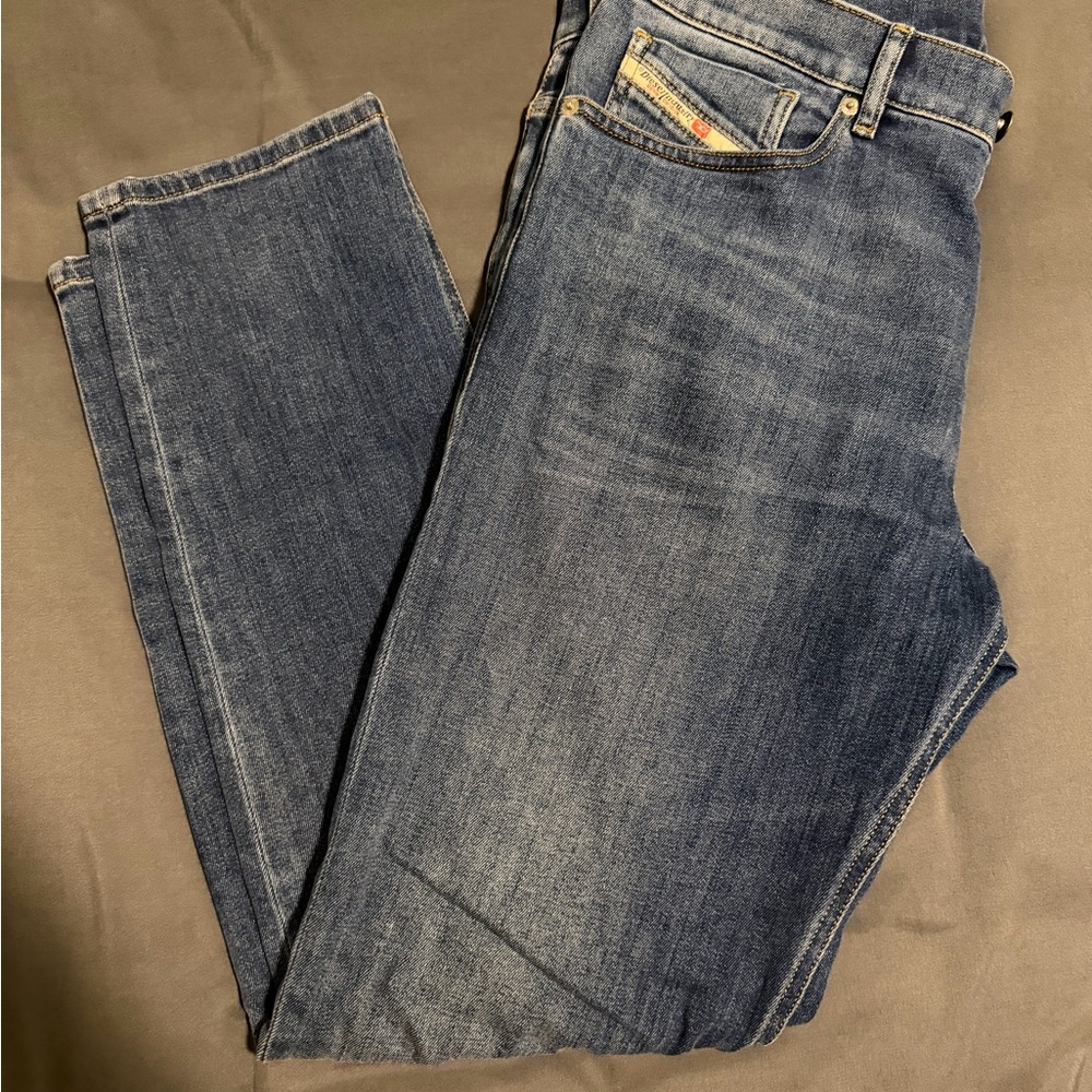 Diesel Men's Dark Blue Straight Jeans